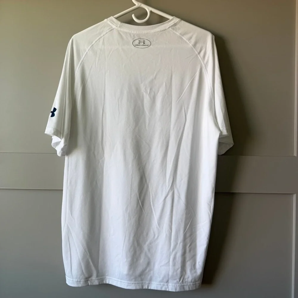 Under Armour Notre Dame Fighting Irish Mens Large White HeatGear Graphic T-Shirt